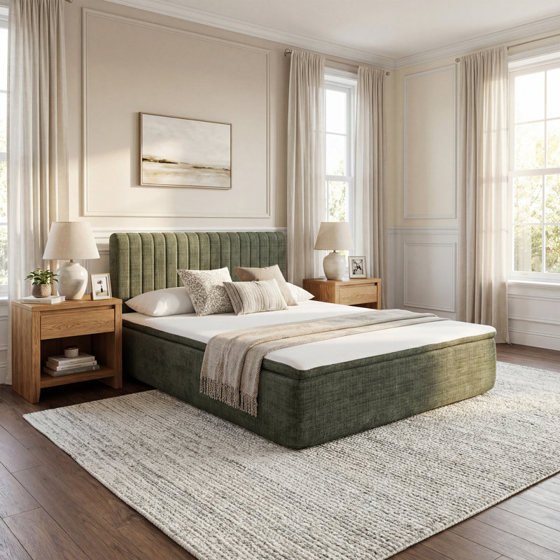 High Resilience Compression Bed, Queen, Green