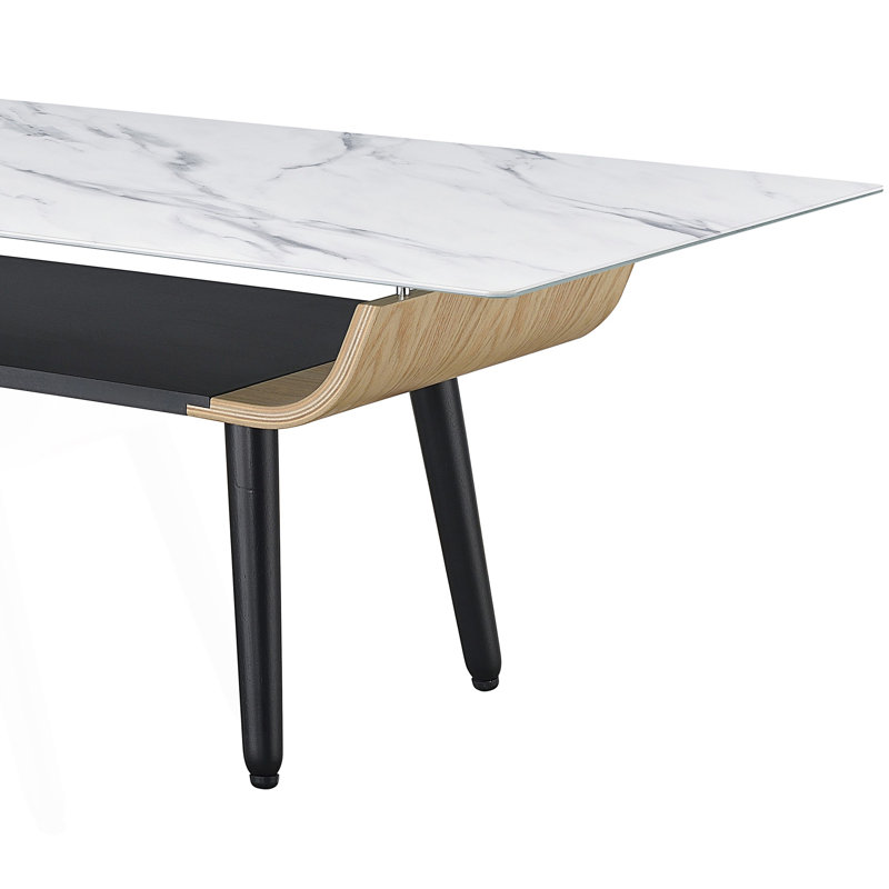 Table basse Pylant, Blanc