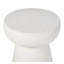 Mushroom Side Table – Geometric Pedestal Design – Multi-Purpose Outdoor/Indoor Accent Table, Easy-Clean Matte Finish-604727220