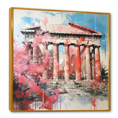 «Pink Athens», reproduction d'art murale