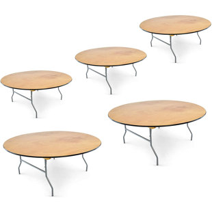 Table pliante Titan Series - Contreplaqué pliable - 72 po - paquet de 10 (Ensemble de 10)