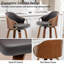 Ensemble de tabourets de bar pivotants en cuir Ketner-1254270995-1254270998-1254271082