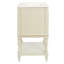 Meuble-lavabo de luxe moderne avec lavabo en céramique, armoire de salle de bain avec tablette ouverte et rangement fermé-133039536