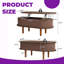 Table basse à plateau relevable moderne avec design cannelé et rangement caché-797022544