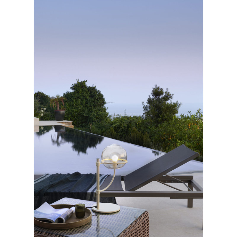 Lyndon Outdoor Table Lamp, Ivory