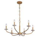 Minka Lavery Atella - 12 Lights Chandelier In Ashen Gold Finish