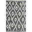 Tapis d'intérieur bleu en polyester tissé à la machine Eliot-1694156680
