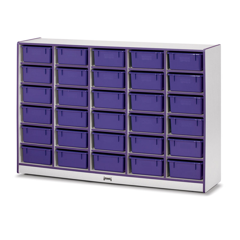 Rainbow Accents® Tub Mobile Storage, Purple, Yes, 42" H x 60" W x 15" D