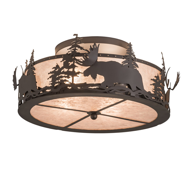 Beltzhoover 4 - Light Semi Flush Mount, Oil Rubbed Bronze