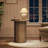 23.6" Tall Pedestal Wood Round End Table