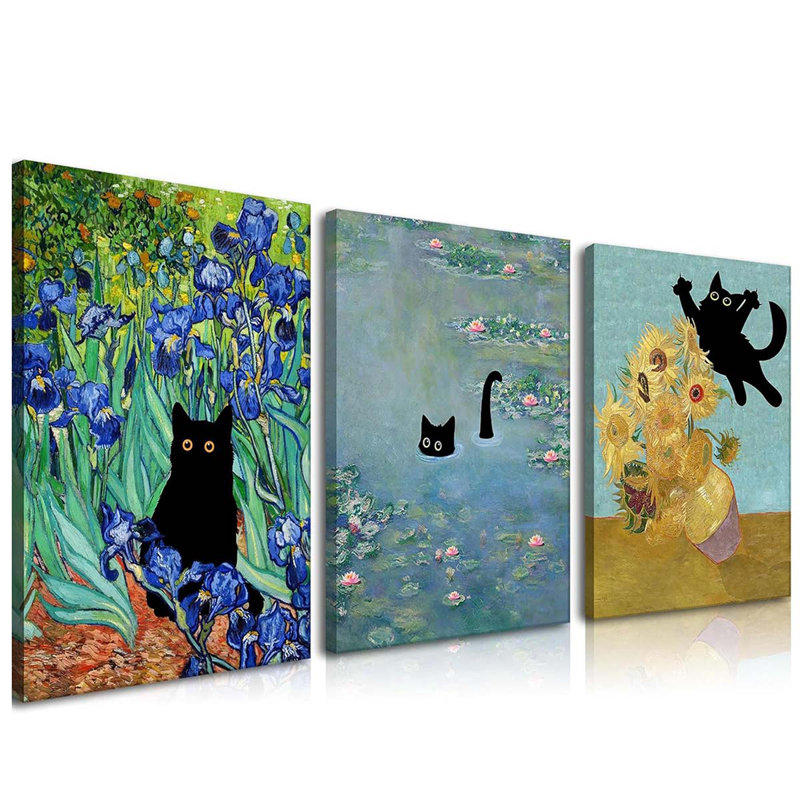 3 Piece Wrapped Canvas Print, 40" H x 30" W