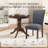 Nailhead Trim Fabric Upholstered Side Chair Wood Dining Chair (Set of 4)-1013863866