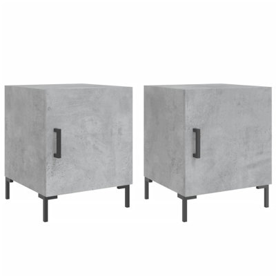 Menpal 40cm W Iron Bedside Table
