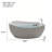 70.87"x31.50"Acrylic Whirlpool Massage Freestanding One-piece Seamless Bathtub for Small Spaces