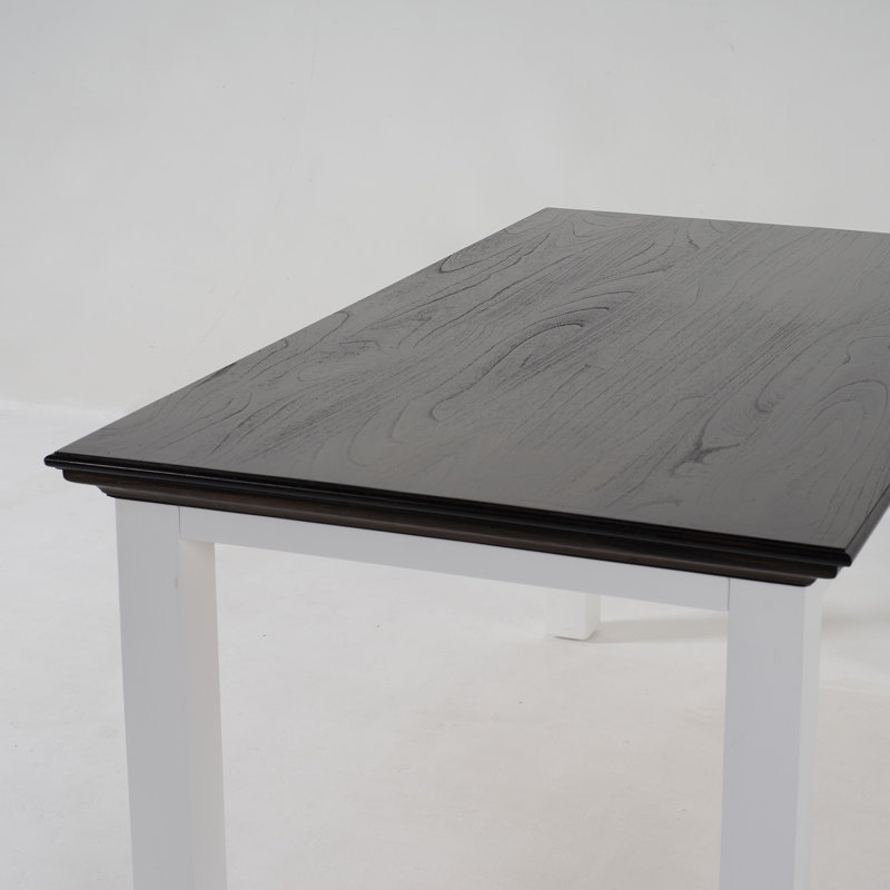 Table de salle à manger, 29.92" H x 78.74" W x 39.37" D, Brown / White