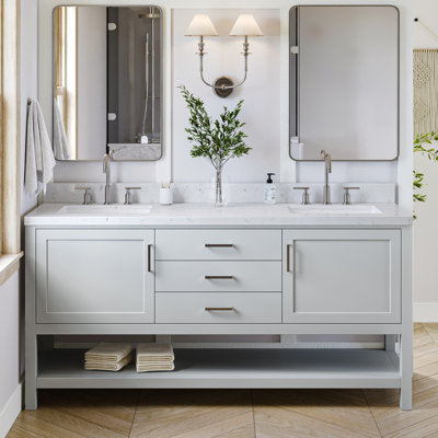 Ensemble de meuble-lavabo double 73 po Abby