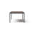 Sameko 90" W Manufactured Wood and Metal Outdoor Dining Table with Umbrella Hole