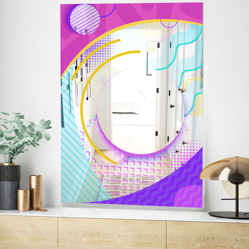 Miroir d'appoint Mid-Century Spacy Dimensions 8, H 39,4 po x l 29,5 po