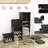 Portable Shoe Rack Organizer With Door, 48 Pairs Storage Cabinet, Adjustable Stackable Detachable Free Standing DIY Expandable 8 Tier-1529189596