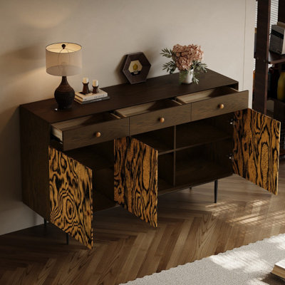 Unique High Legged Stainless Steel Buffet Table