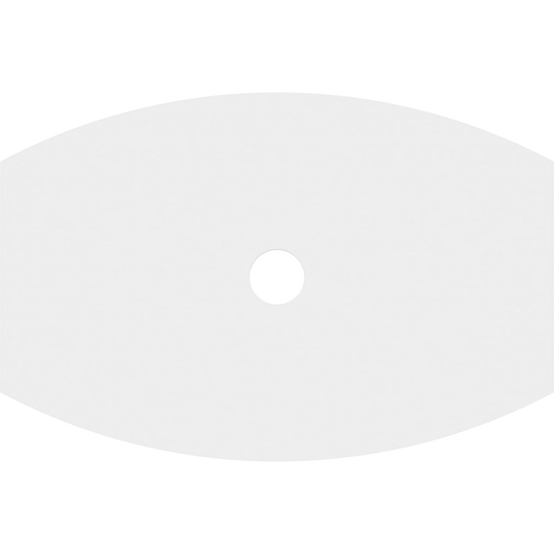 Diamètre intérieur de médaillon contemporain en PVC 3 po Kailey, H 20 po x l 30 po x P 1 po