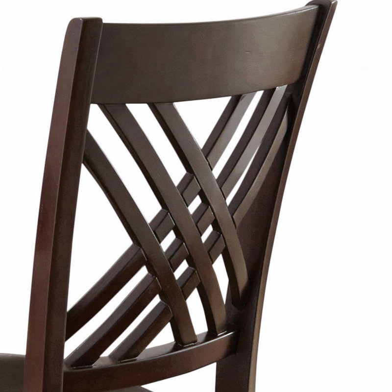Chaise d'appoint brun foncé (ensemble de 2)