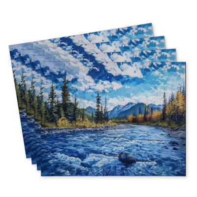 Flow Polyester Masvingo Set of 4 | Stylish Home Decor