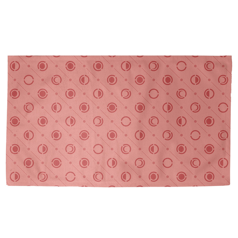 Rouge Tapis décoratif phases de lune, Rectangle 2 pi x 3 pi