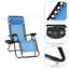 Chaises de patio zéro gravité, siège imperméable avec plateau latéral réglable pour chaises longues inclinables de piscine et de jardin-1810285346