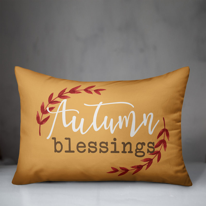  Housse de coussin lombaire Autumn Blessings
