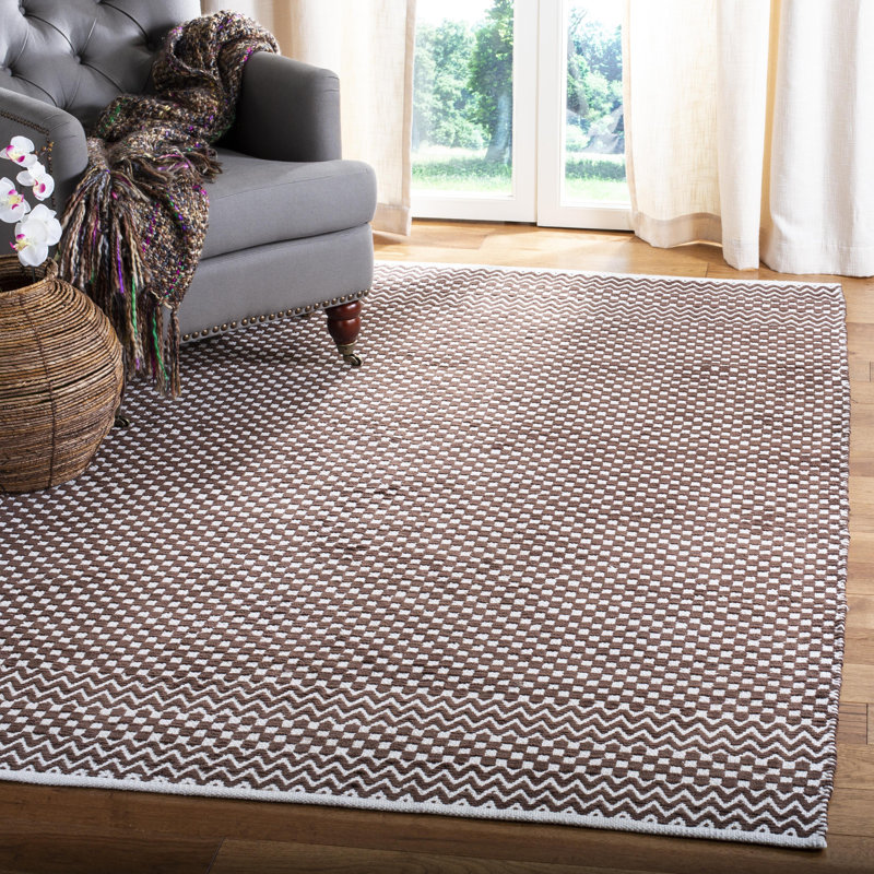 Tapis en coton à tissage plat Katz, Rectangle 8 pi x 10 pi