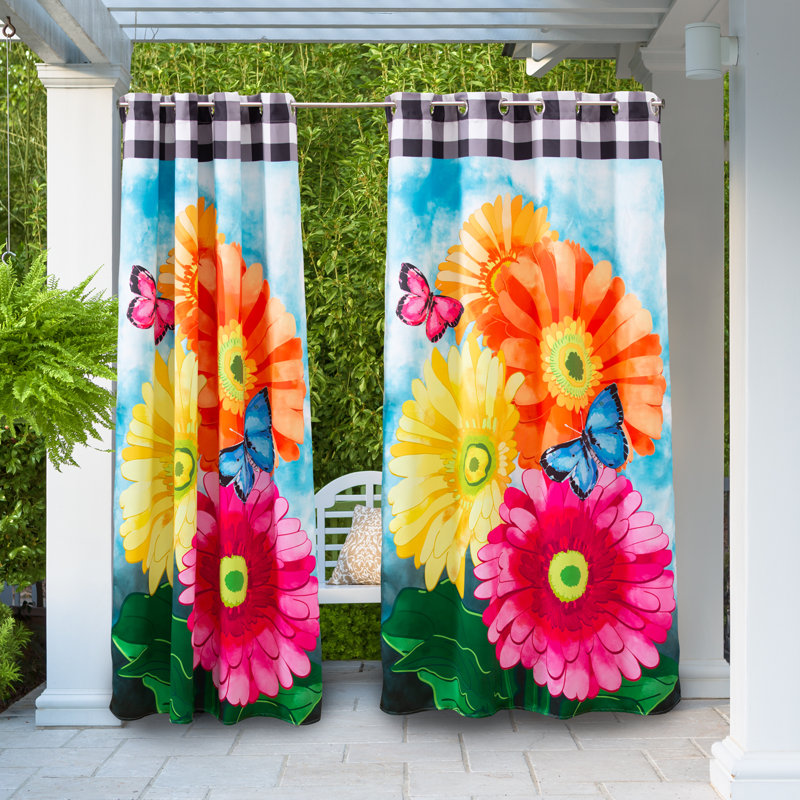 Semi Sheer Curtain Pair