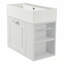 Meuble-lavabo mural flottant avec lavabo en céramique et rangement spacieux-2131065725