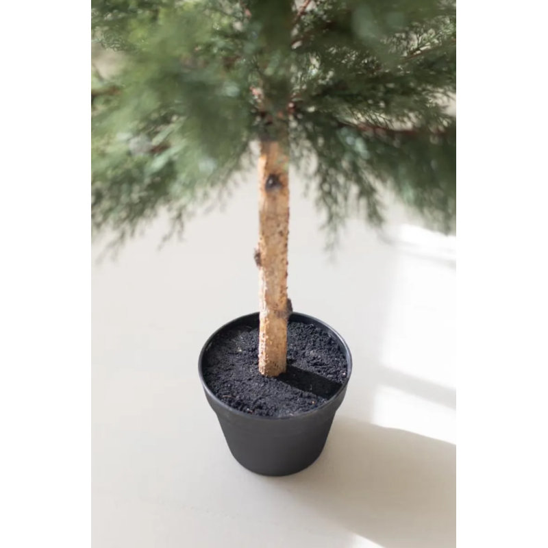 Cyprès artificiel 60 po en pot plastique