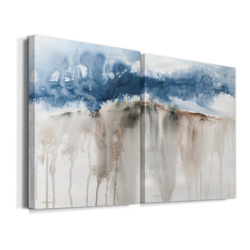 Windy Cliff I - ensemble de 2 reproductions d'art, H 32 po x l 48 po x P 1 po, Toile tendue, Pas de tapis