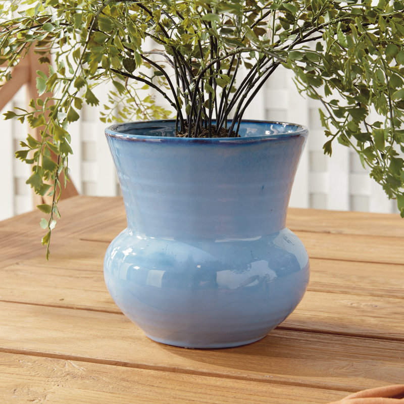 Delaney Pot Planter, Blue, 5.5" H x 5.5" W x 5.5" D