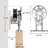 Sliding Standard Single Barn Door Hardware Kit-49602793