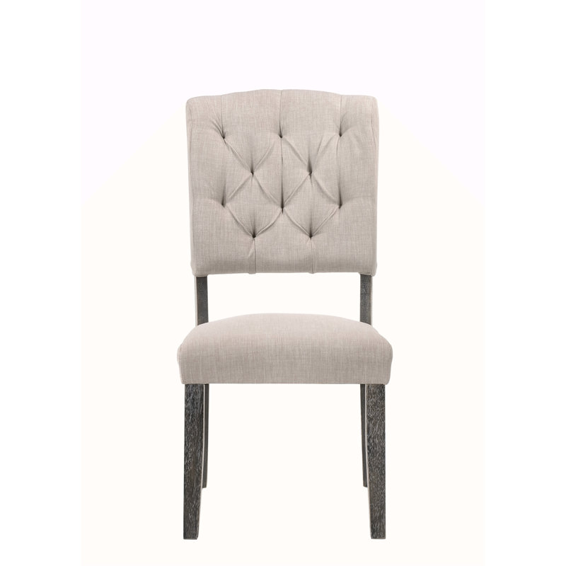 Linen & Weathered Side Chair