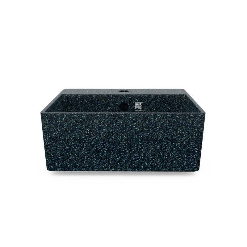 Lavabo de salle de bain vasque avec trou pour robinet Cube40, Arctique