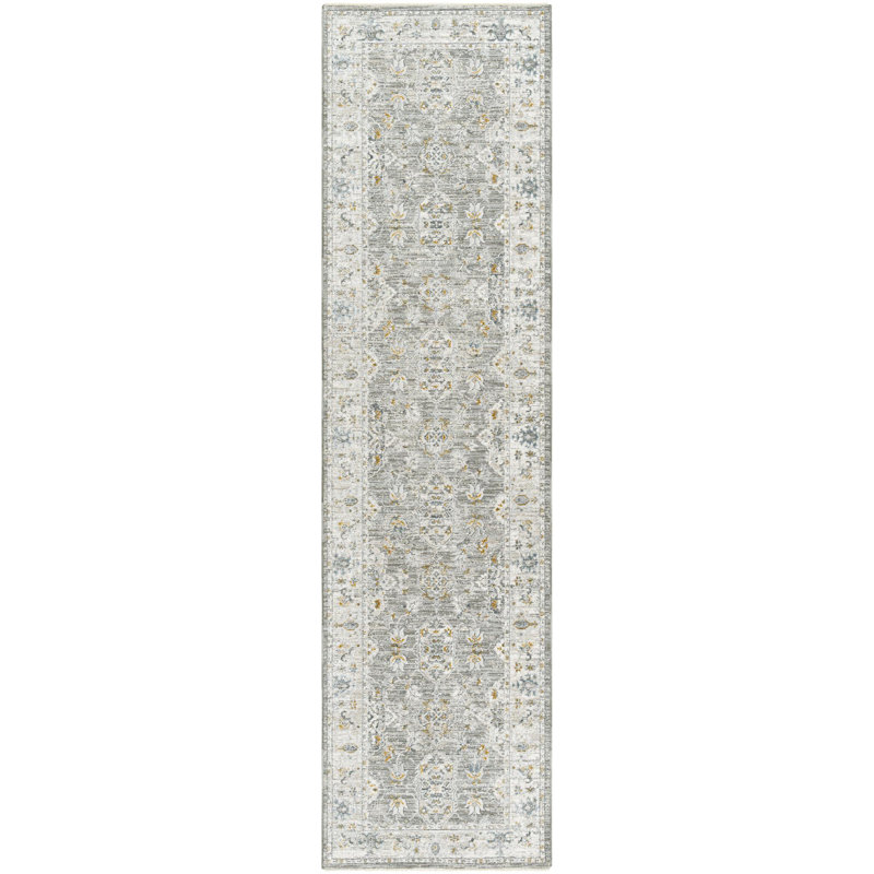 Tapis gris Cremorne, Tapis de couloir 2 pi 6 po x 10 pi