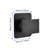 Matte Black Shower Control - 3/4" Cast Metal Volume Control, Brass With Adjustable Handle For Stable Water Temperature High Flow Valve Black, Precise And