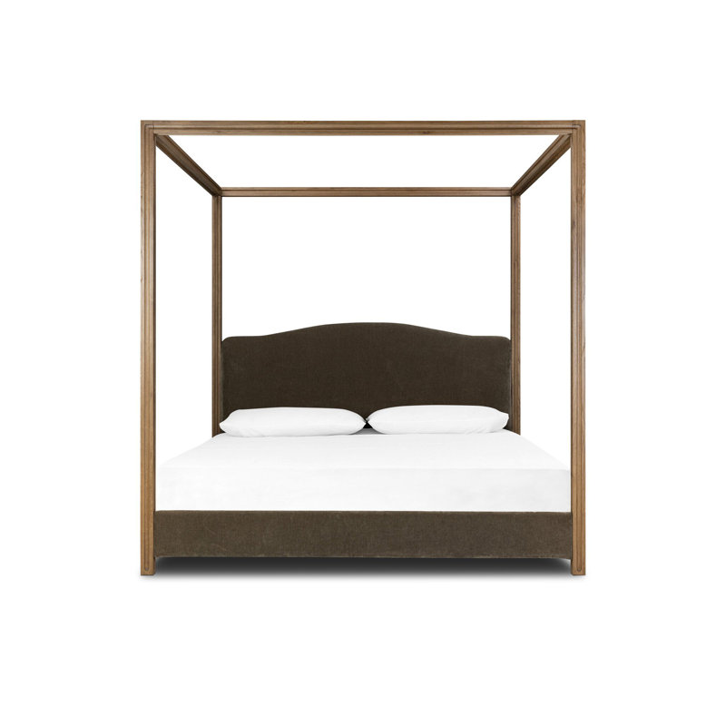 Jodie Canopy Bed-Malmo Olive, Queen