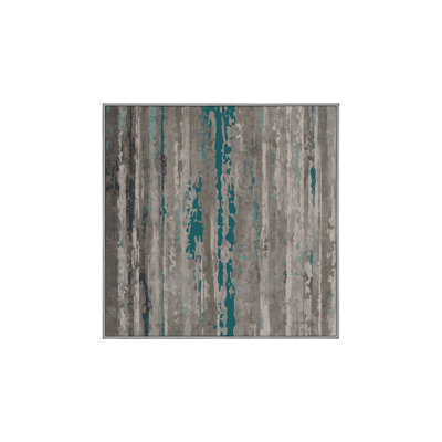 Machine Washable Gray Area Rug GSIX03688