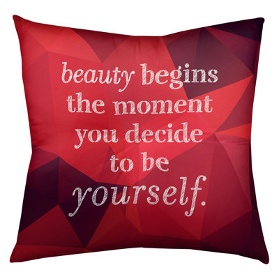 True Beauty Throw Pillow