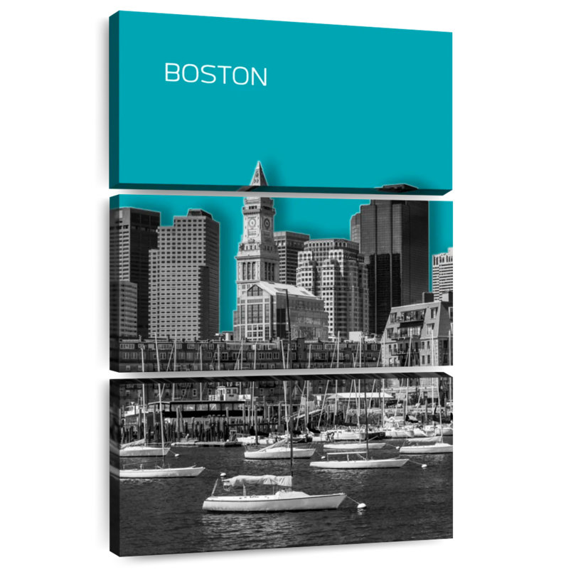 Horizon moderne de Sirci à Boston, H 65 po x l 42 po