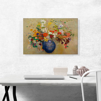 " Flowers 1909 " by Odilon Redon Painting Print