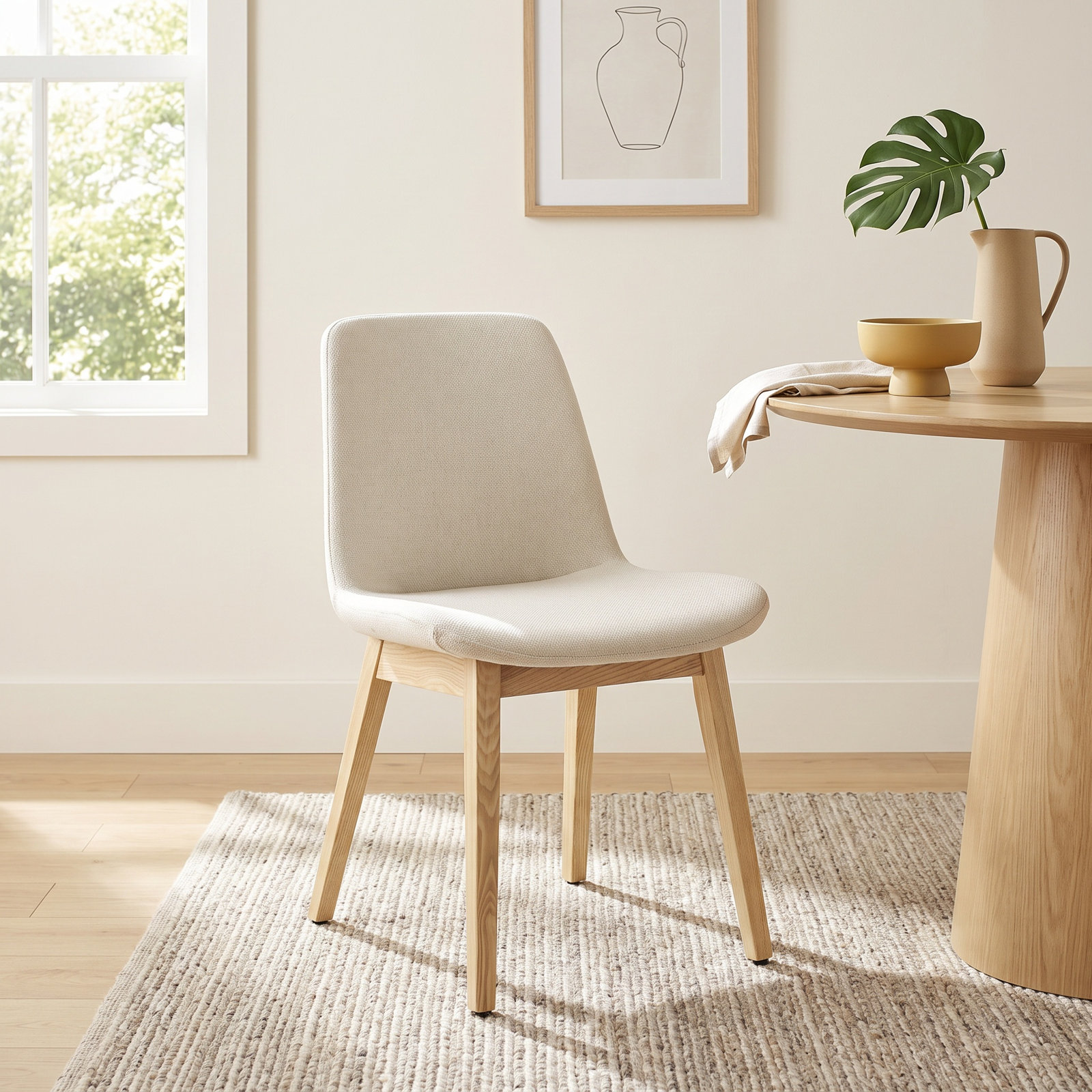 Amar Dining Chair, White
