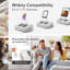 Adjustable Lap Beanbag Tablet  Stand, with Snack Bowl,361° Rotating Cli