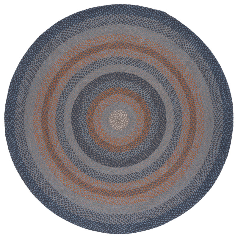 Jeaneen Flat Weave Jute Rug, Round 6'