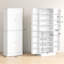 Armoire de cuisine 65 po avec tablettes pour le garde-manger, l'armoire et les tablettes